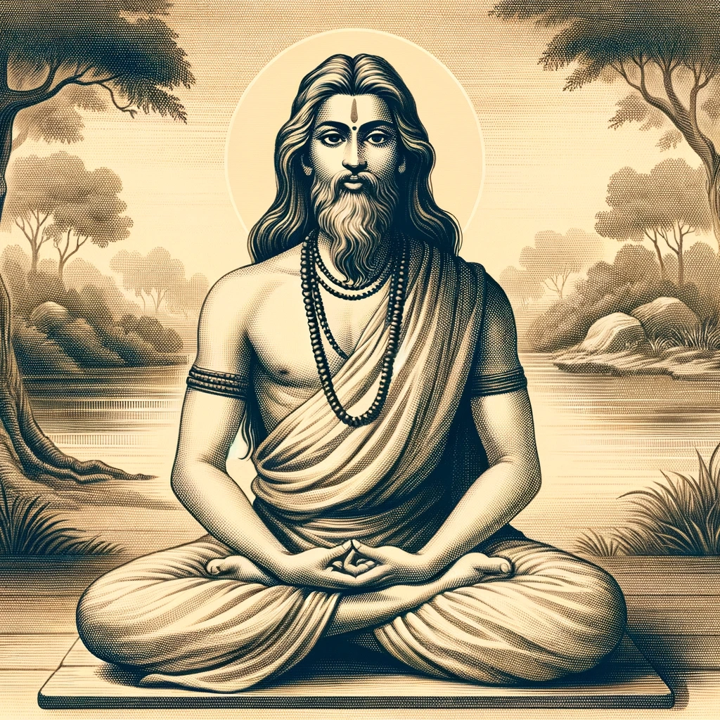 Sage Patanjali in Meditation pose